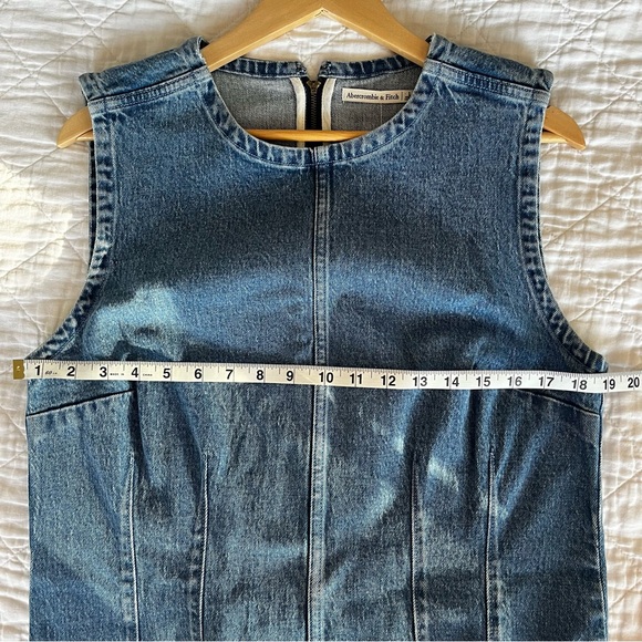 Abercrombie & Fitch Blue Denim Shell Mini Dress - Picture 7 of 10